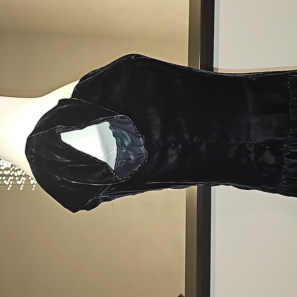 Bridal Originals Bridesmaid Vintage Black Velvet Sweetheart Dress Size 11/12 - Picture 6 of 15